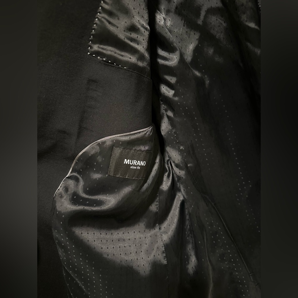 Murano Men’s Black Performance Blazer Jacket XL - Picture 6 of 12